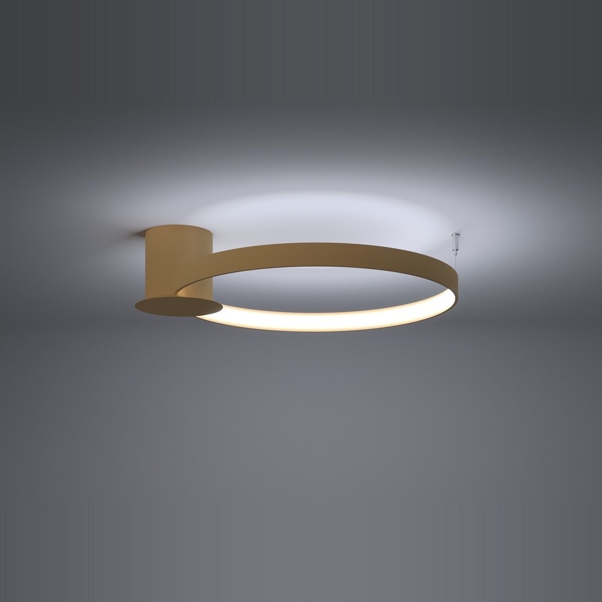 Plafonnier Aluminium Doré LED 1 Rio doré, EDEN
