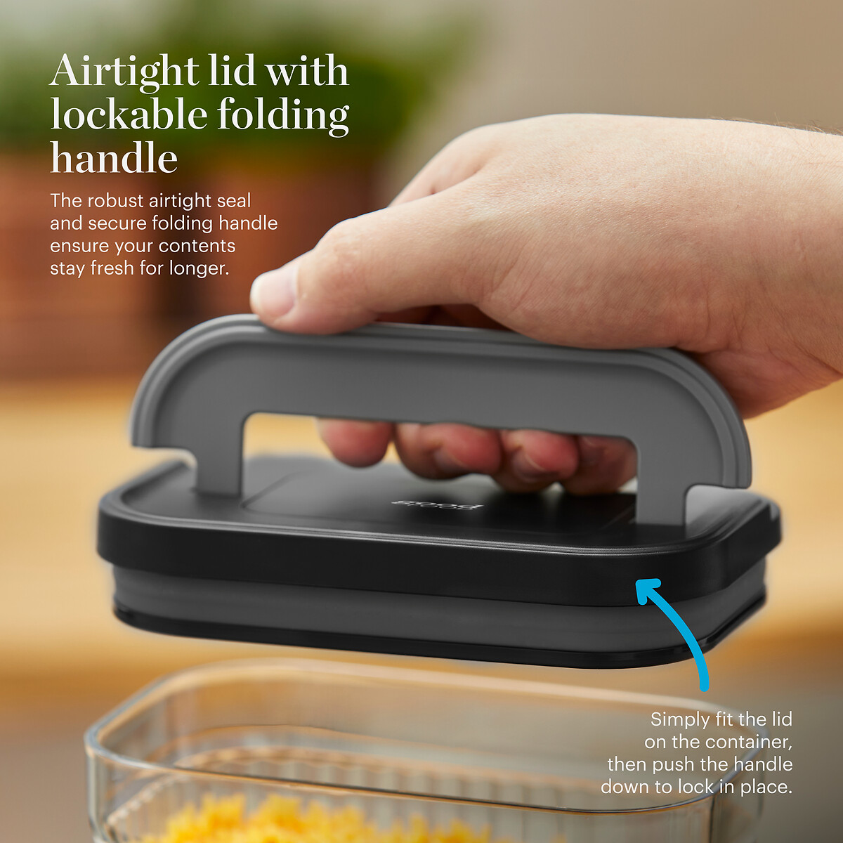4-Piece Food Storage Set transparent, GOOD FOOD BY TOWER