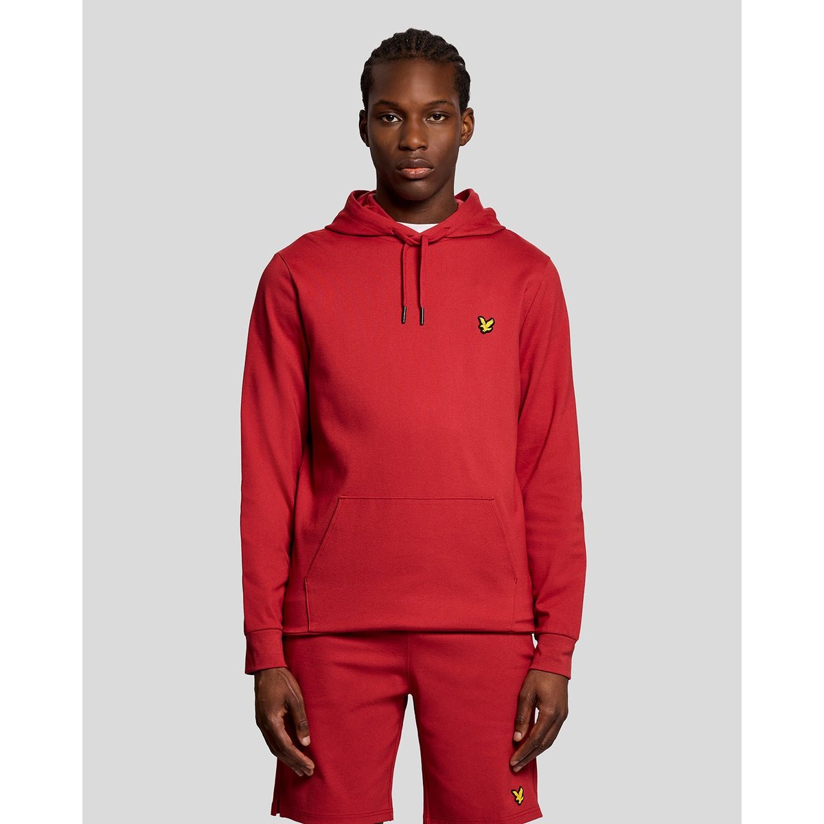 Sweat à capuche Sports léger rouge grenat, LYLE & SCOTT