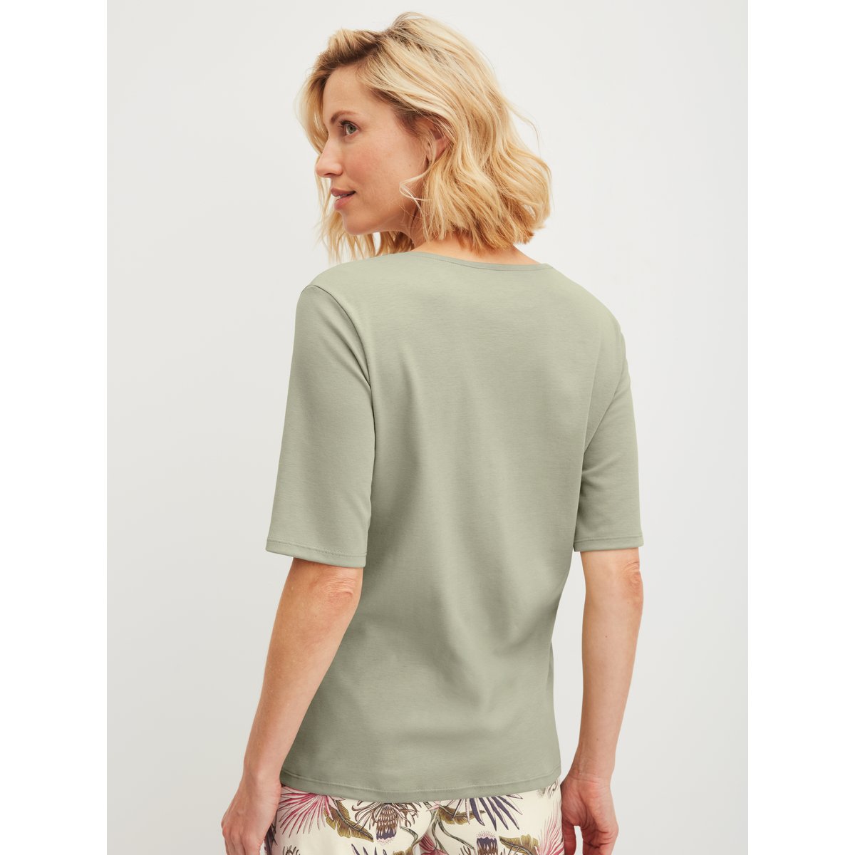 T-shirt à manches courtes manches courtes Coton FAVOURITES ARTS tea green, CALIDA