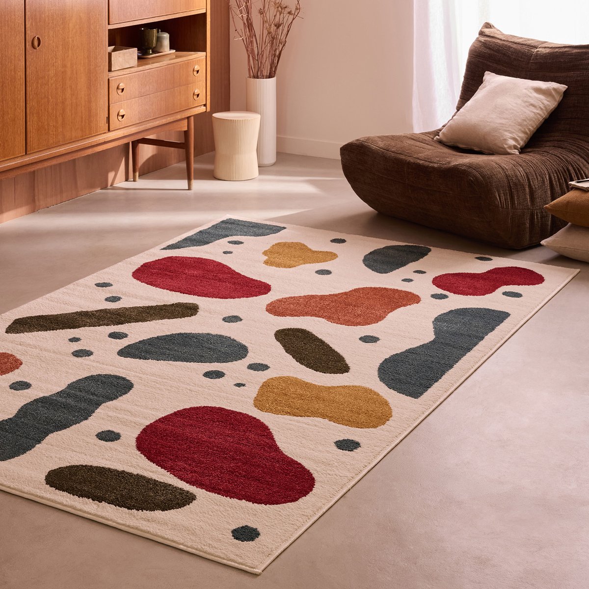 Tapis intérieur motif artistique EUPHORIA multicolore, NAZAR RUGS