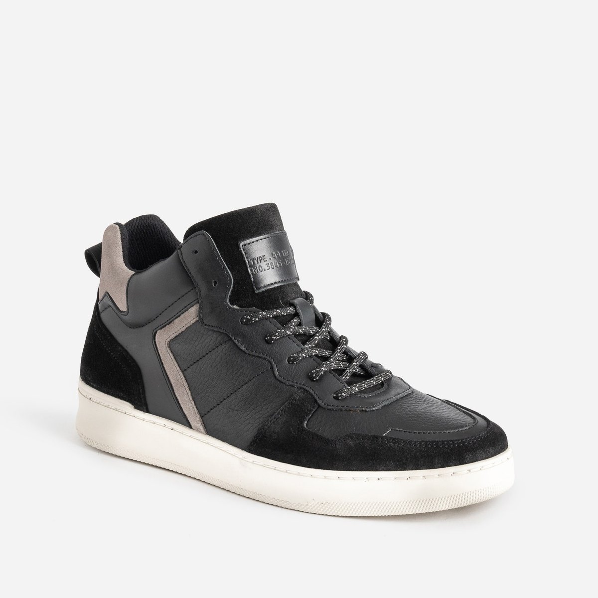 Basket en cuir PAVACO noir, ERAM