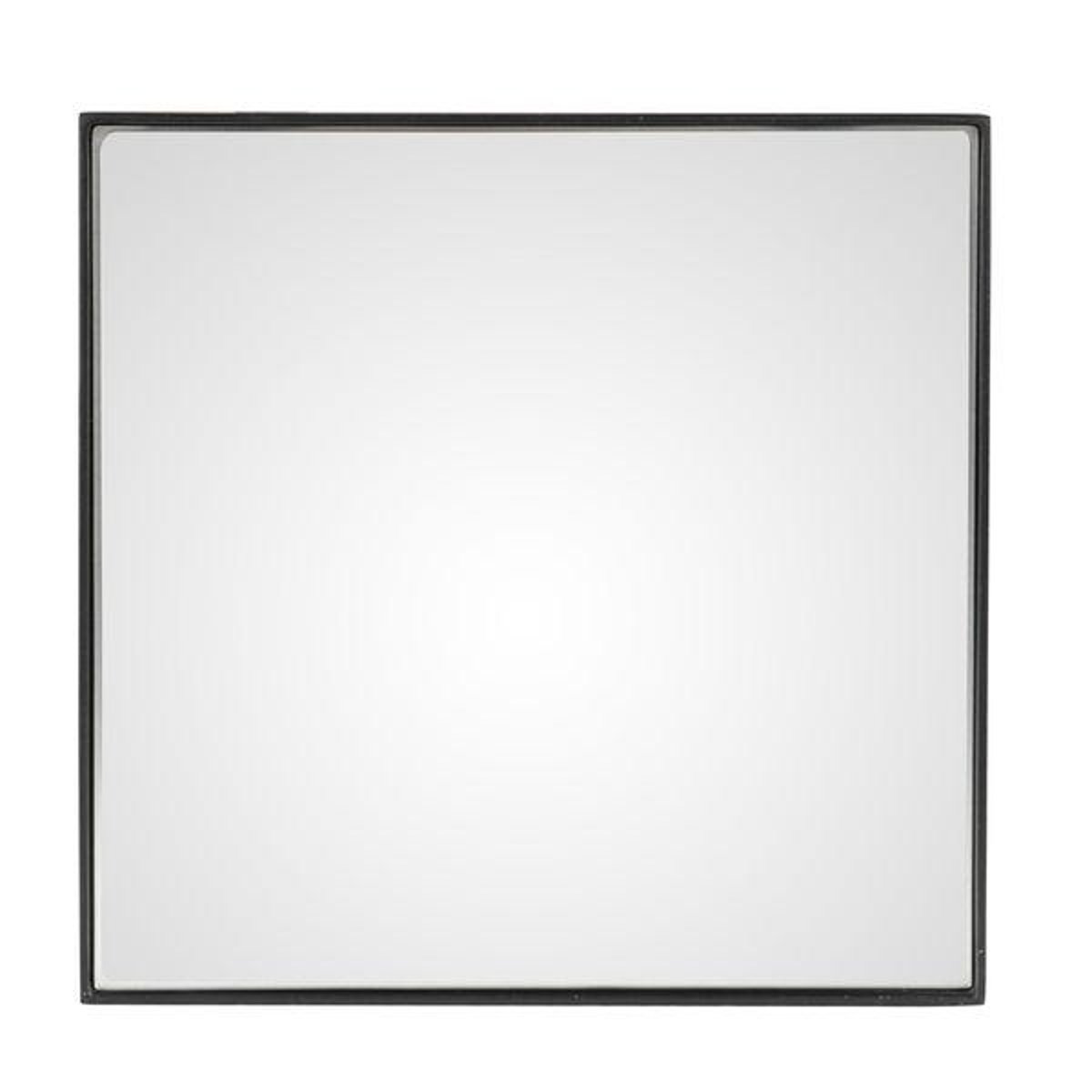 Miroir carré métal noir noir carbone, ZAGO