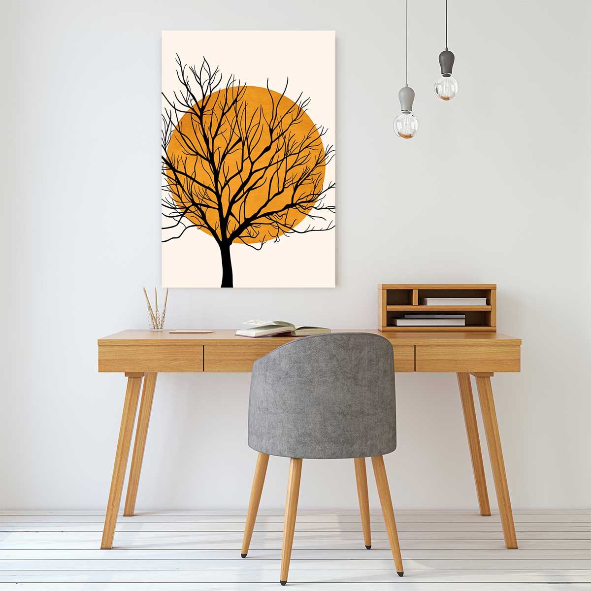 Tableau dessin soleil caché tableau alu dibond, HEXOA