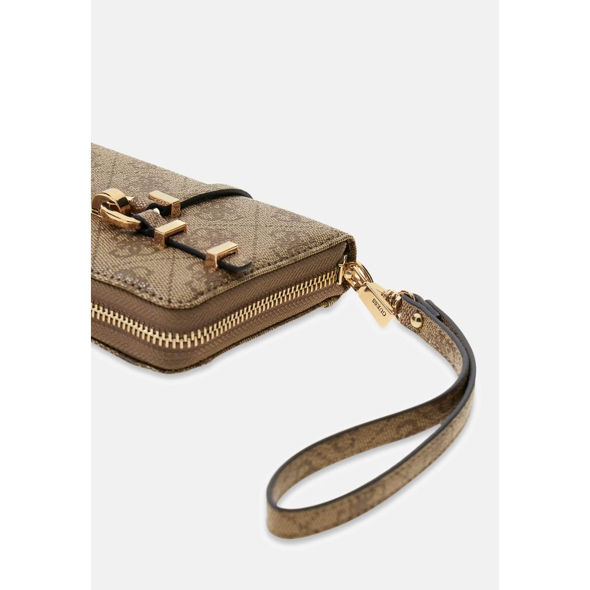 Portefeuille À Logo Leona beige multi, GUESS