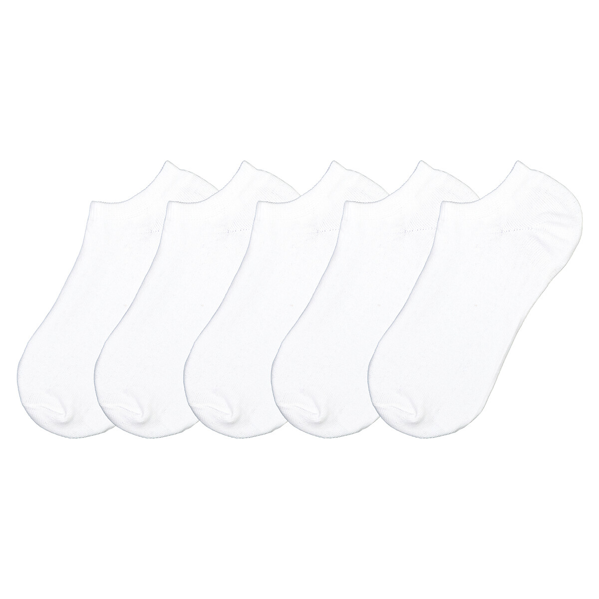 Pack of 5 Pairs of Socks white, LA REDOUTE COLLECTIONS