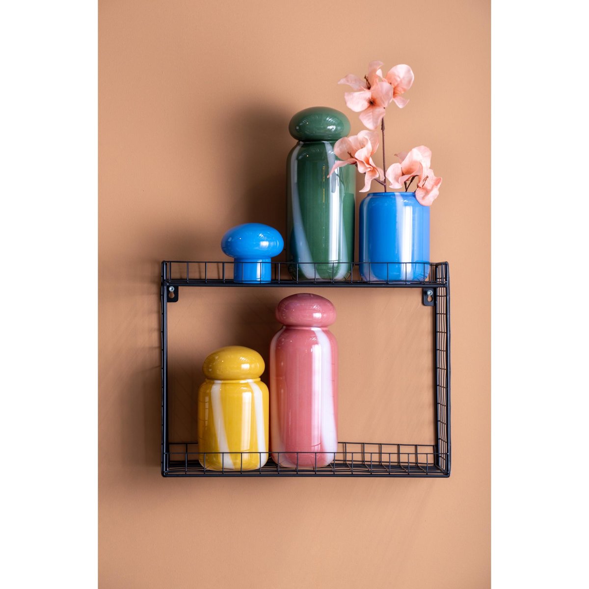 Vase Verre DULCE RAYA vieux rose, PRESENT TIME