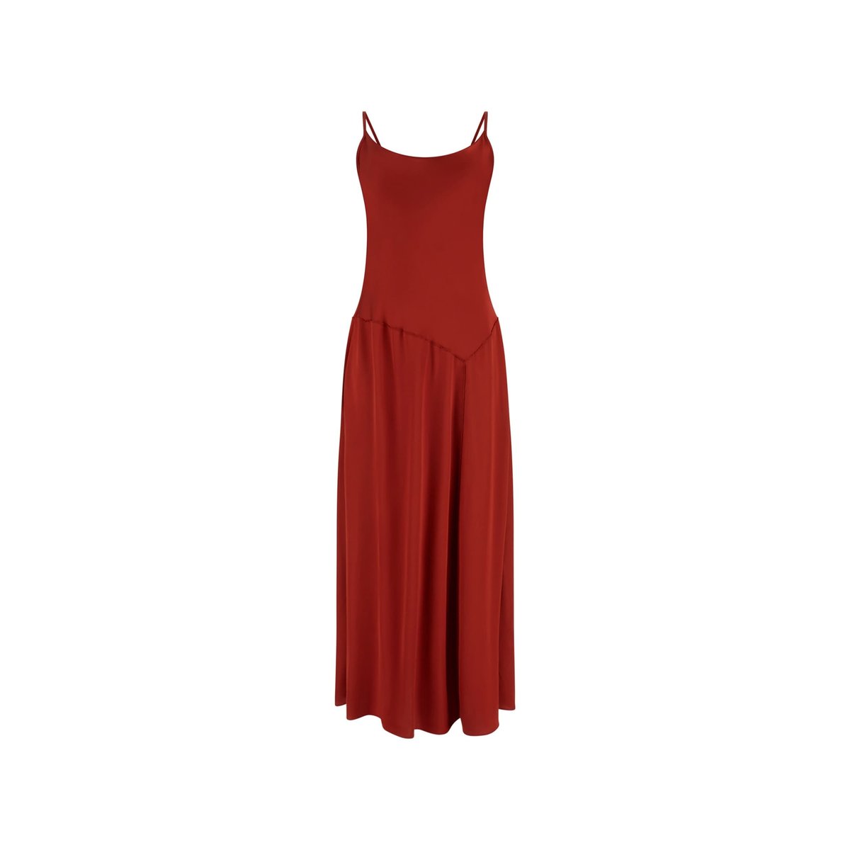 Robe Patineuse Longue rouge, GUESS