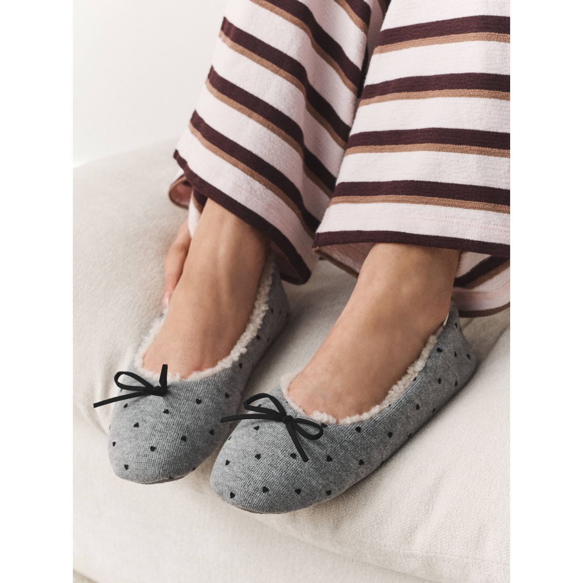Chaussons ballerines gris, NEXT