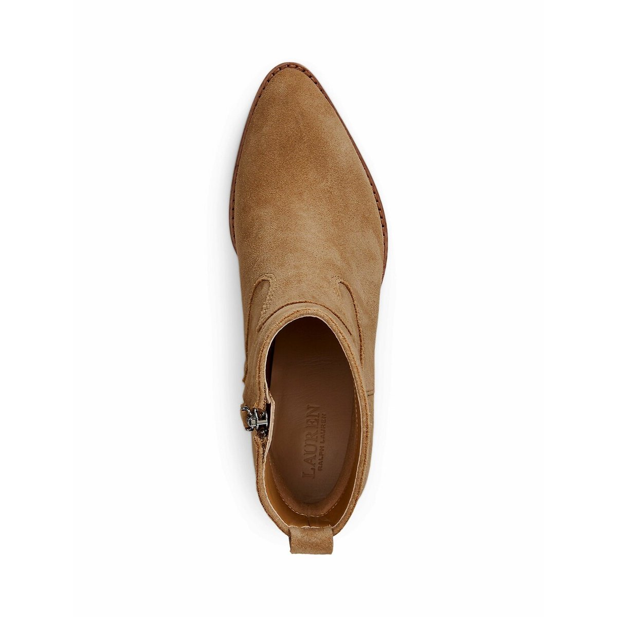 Boots en cuir suède Harpher camel, LAUREN RALPH LAUREN