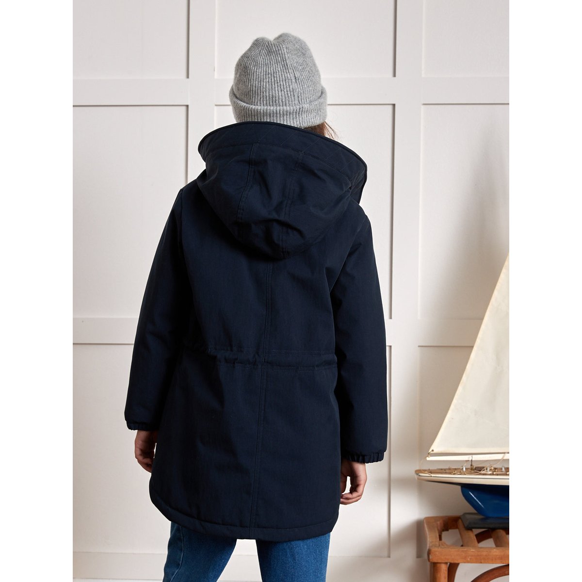 Parka Junior doublée imitation fourrure marine, CYRILLUS