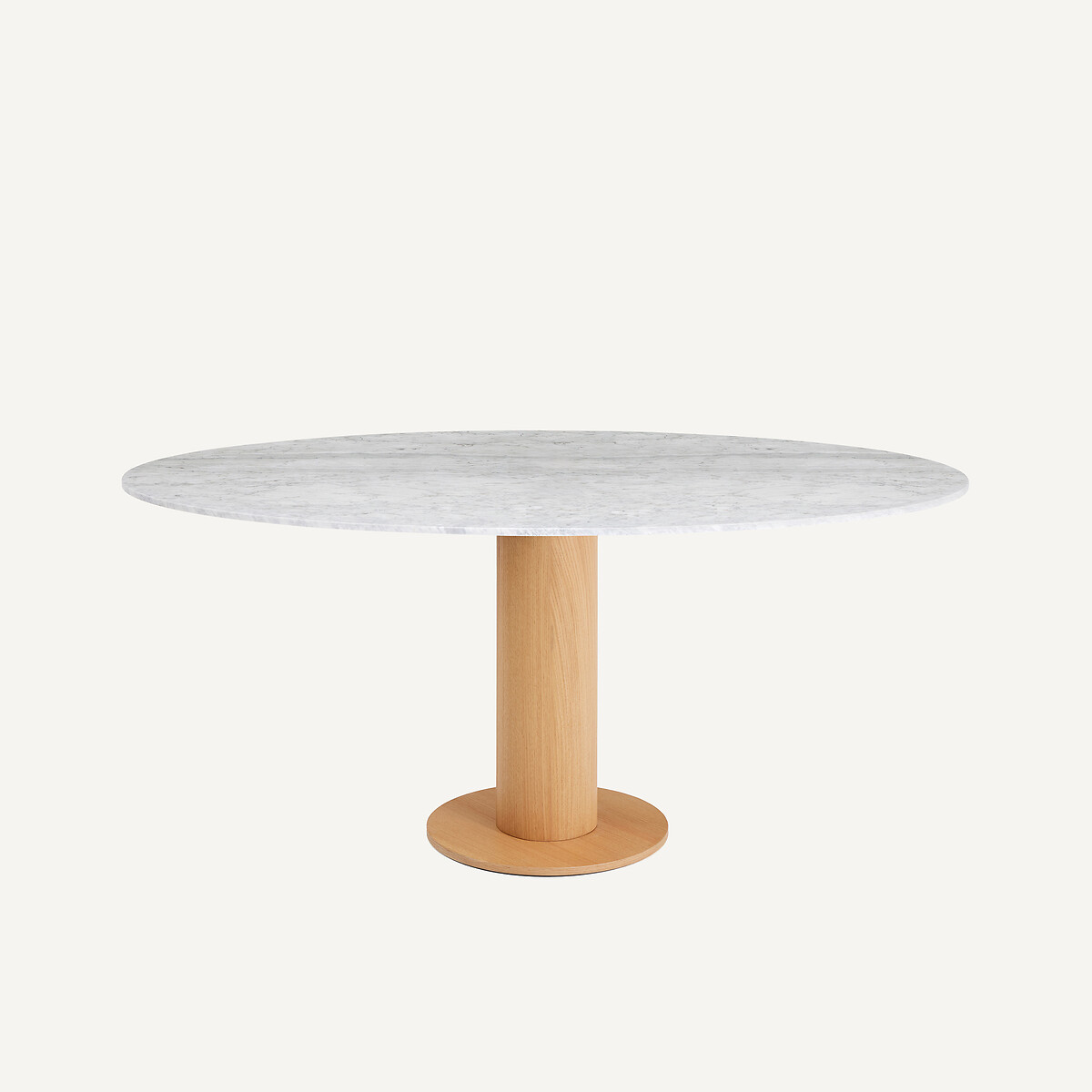 Tablero de mesa de mármol elíptico L170 cm, Elipso mármol blanco, AM.PM