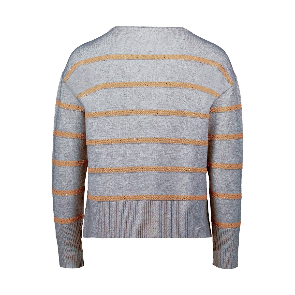 Pull-over en maille à paillettes patch grey/beige, BETTY BARCLAY