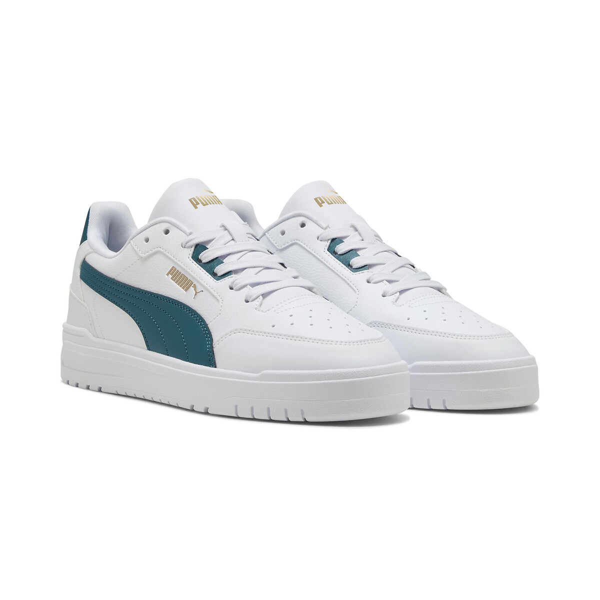 Baskets Shuffle Downtown blanc/vert, PUMA