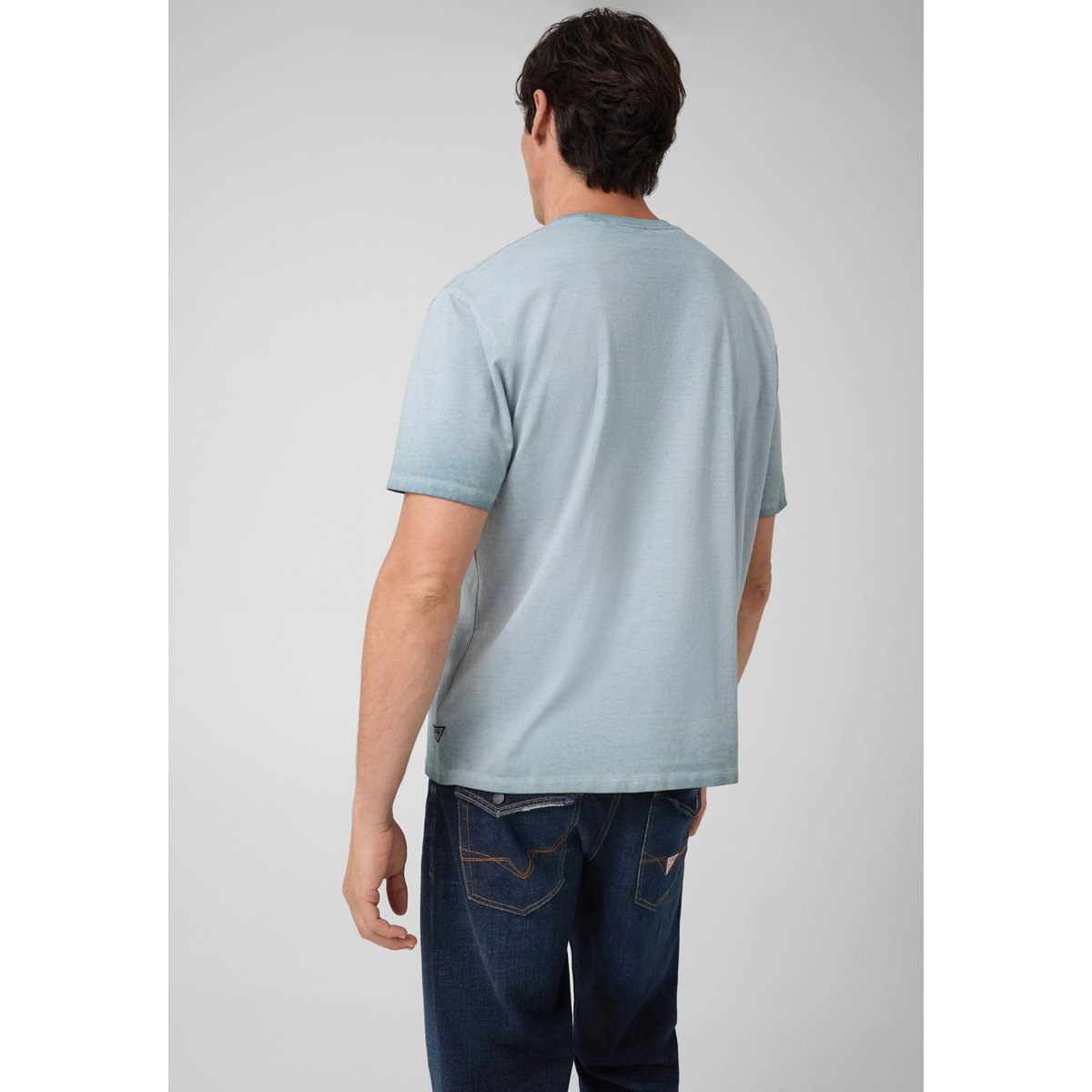T-Shirt Avec Logo bleu, GUESS