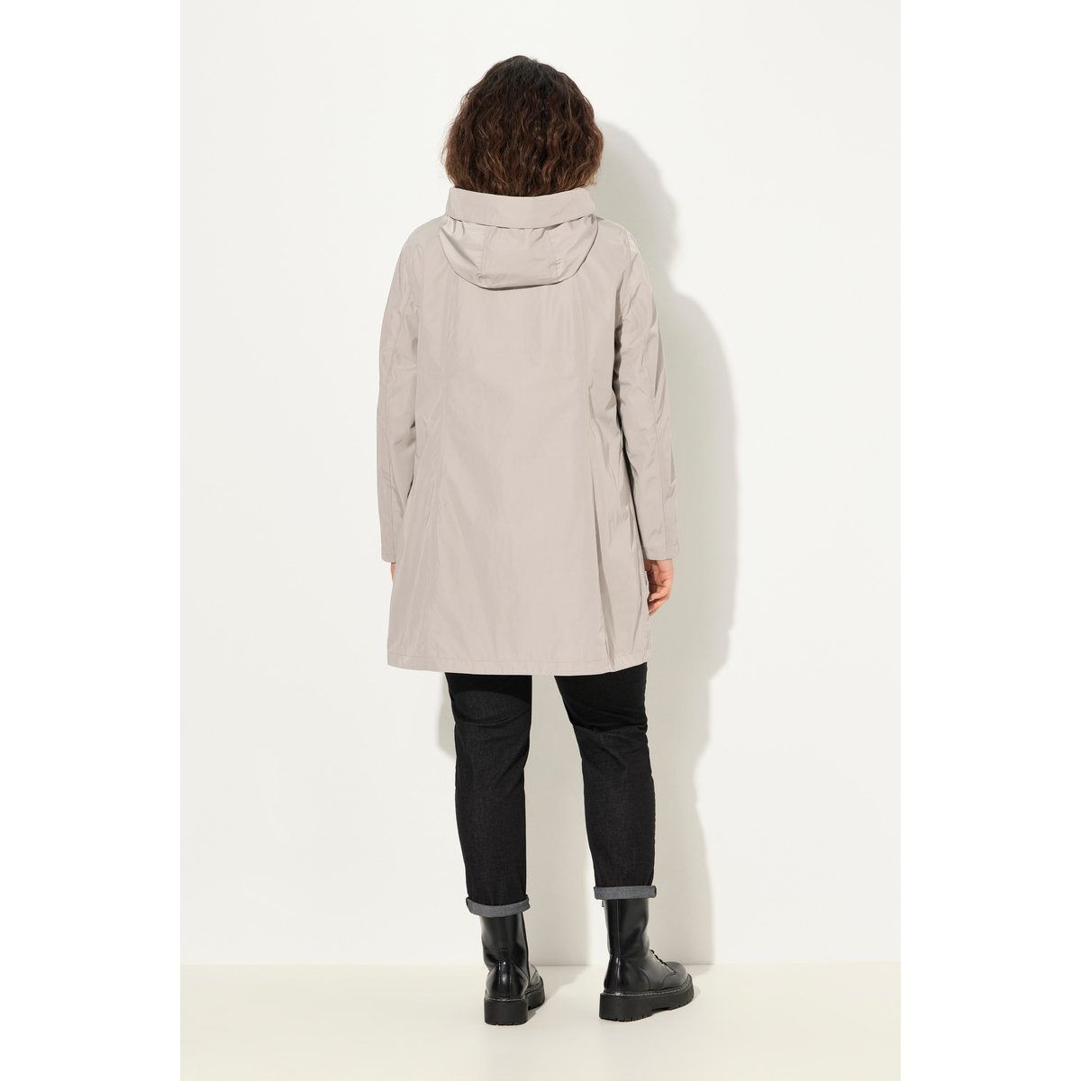 Veste technique HYPRAR à capuche, imperméable gris moyen, ULLA POPKEN