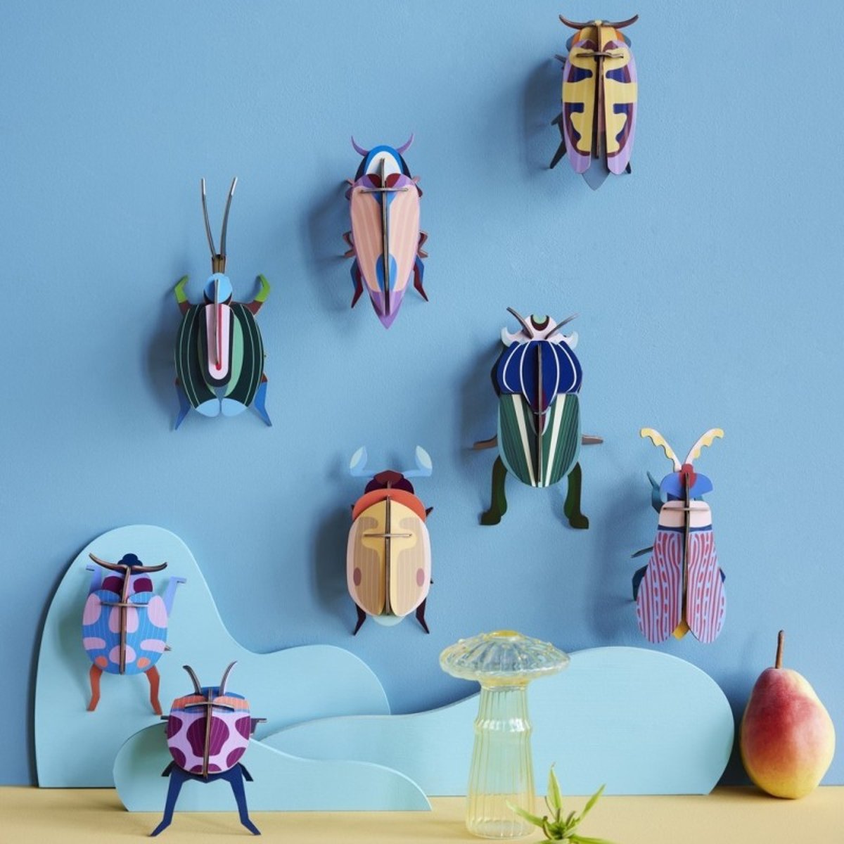Insecte décoration murale carton  Mango Flower Beetle jaune, STUDIO ROOF