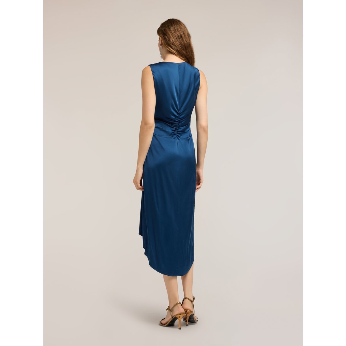 Robe avec drapé bleu, MOTIVI