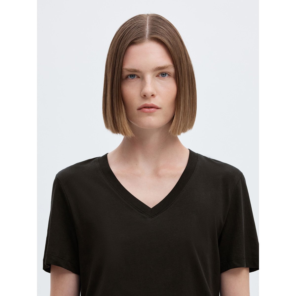 T-Shirt noir - black, SELECTED