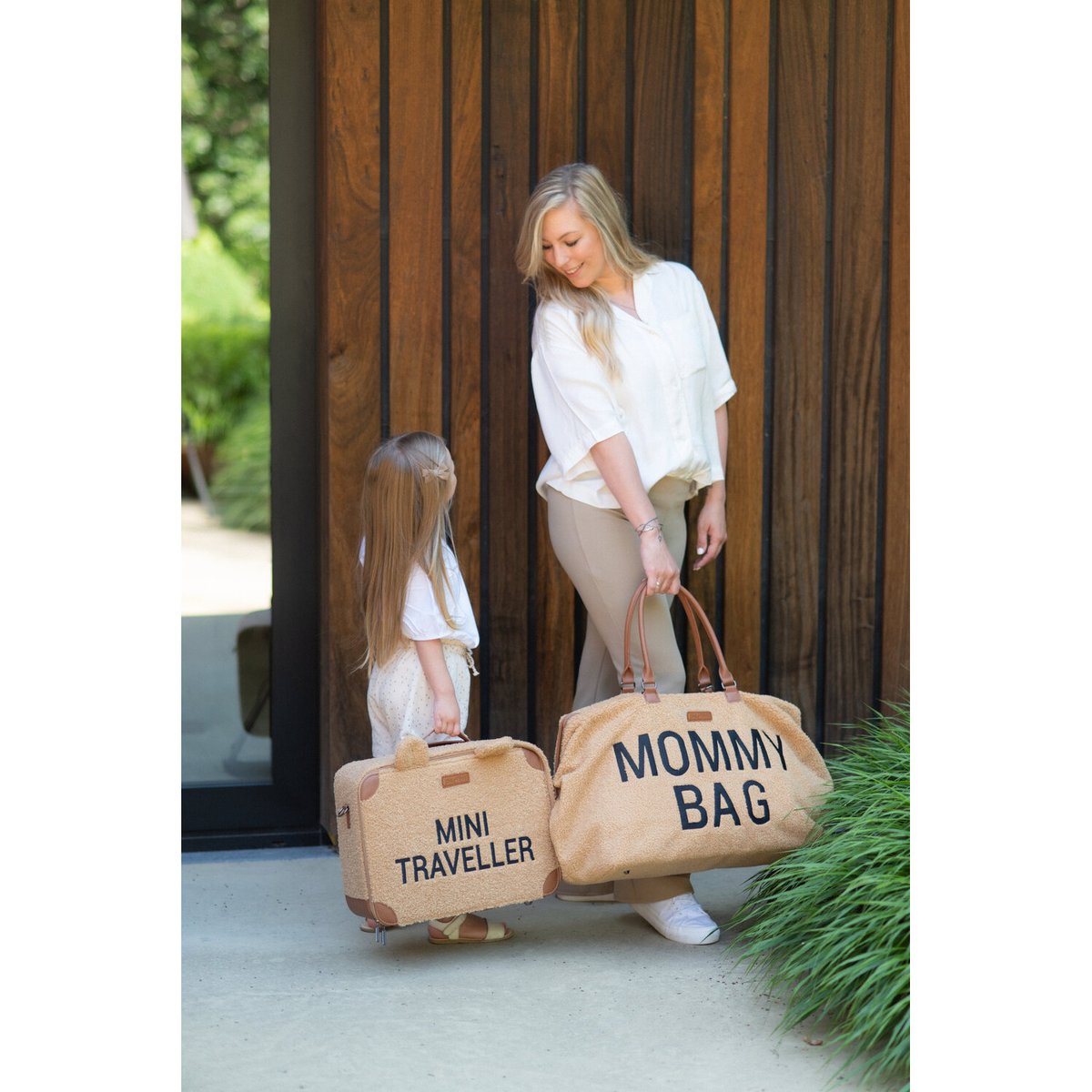 Valise enfant Mini Traveller marron, CHILDHOME