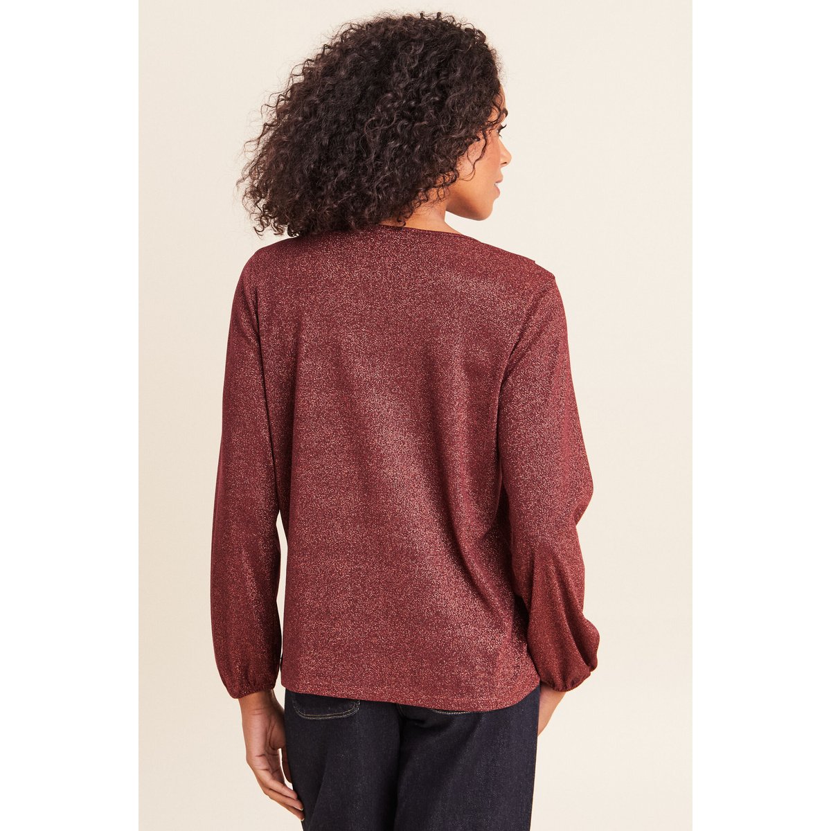 Blouse manches longues orange foncé, BREAL