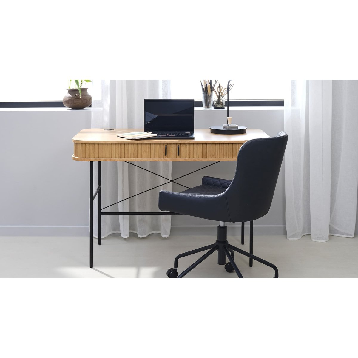Bureau ALBA noir, MAISON AUBERTIN