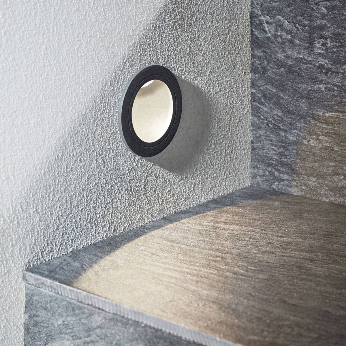 Applique extérieure en aluminium moderneLED anthracite, LUCANDE
