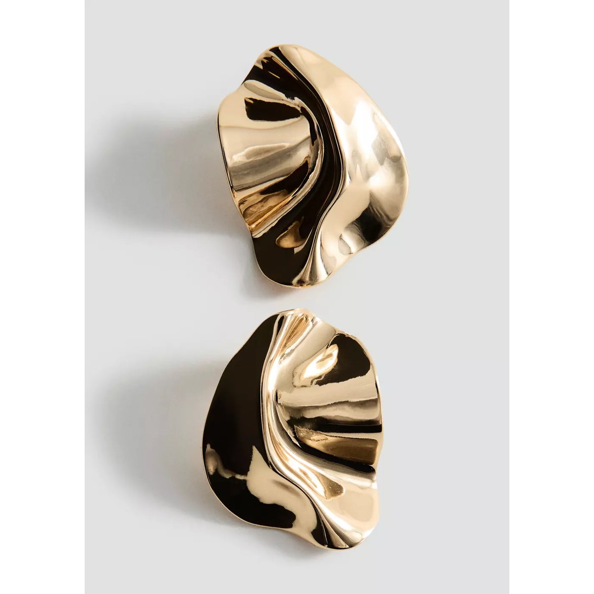 Boucles d'oreilles texturées relief or, MANGO