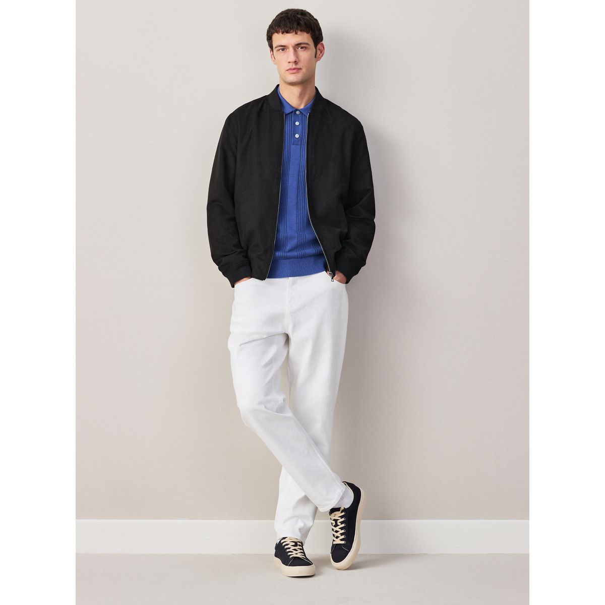 Blouson en daim synthétique noir, NEXT