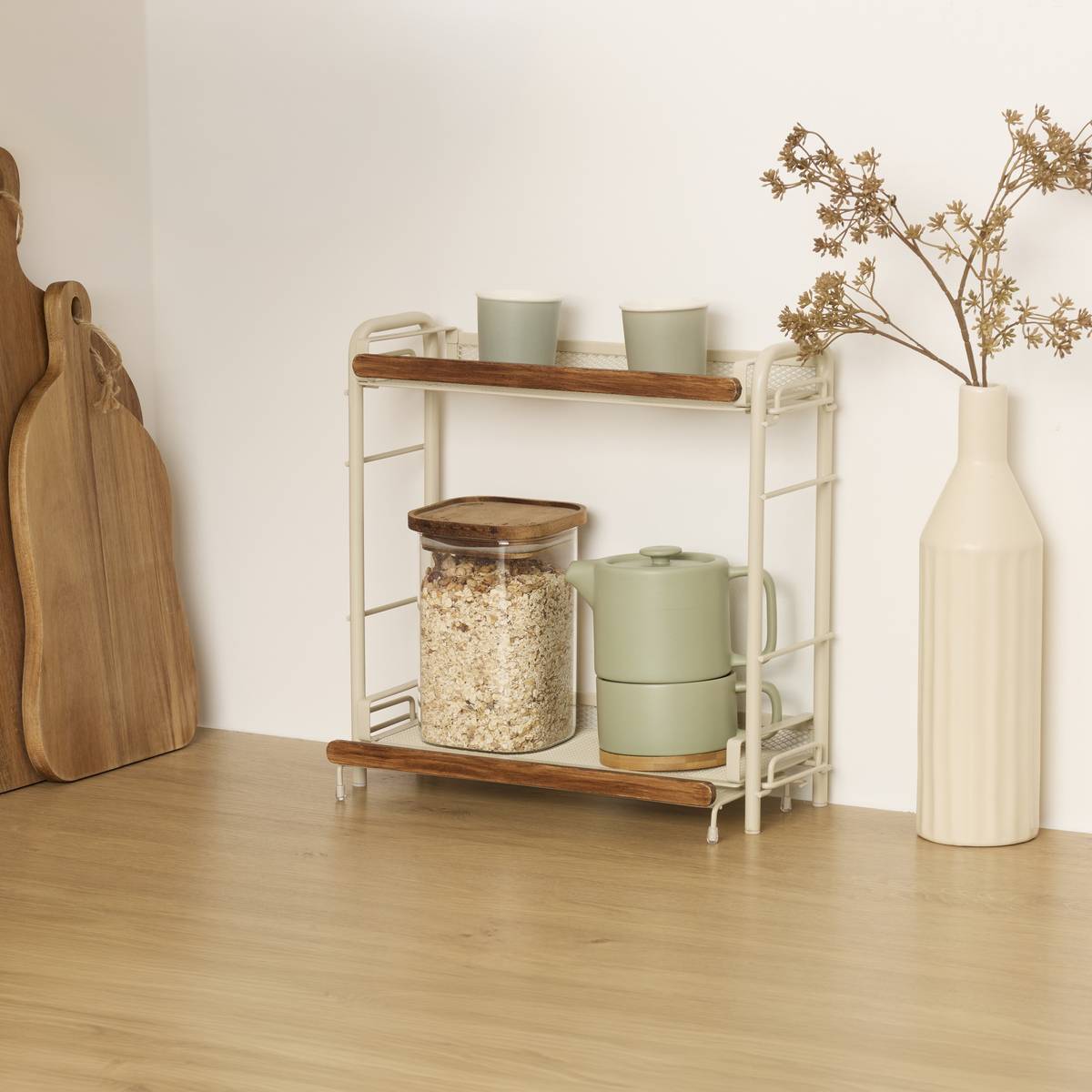 Étagère rectangulaire TELMA beige, 5FIVE SIMPLY SMART