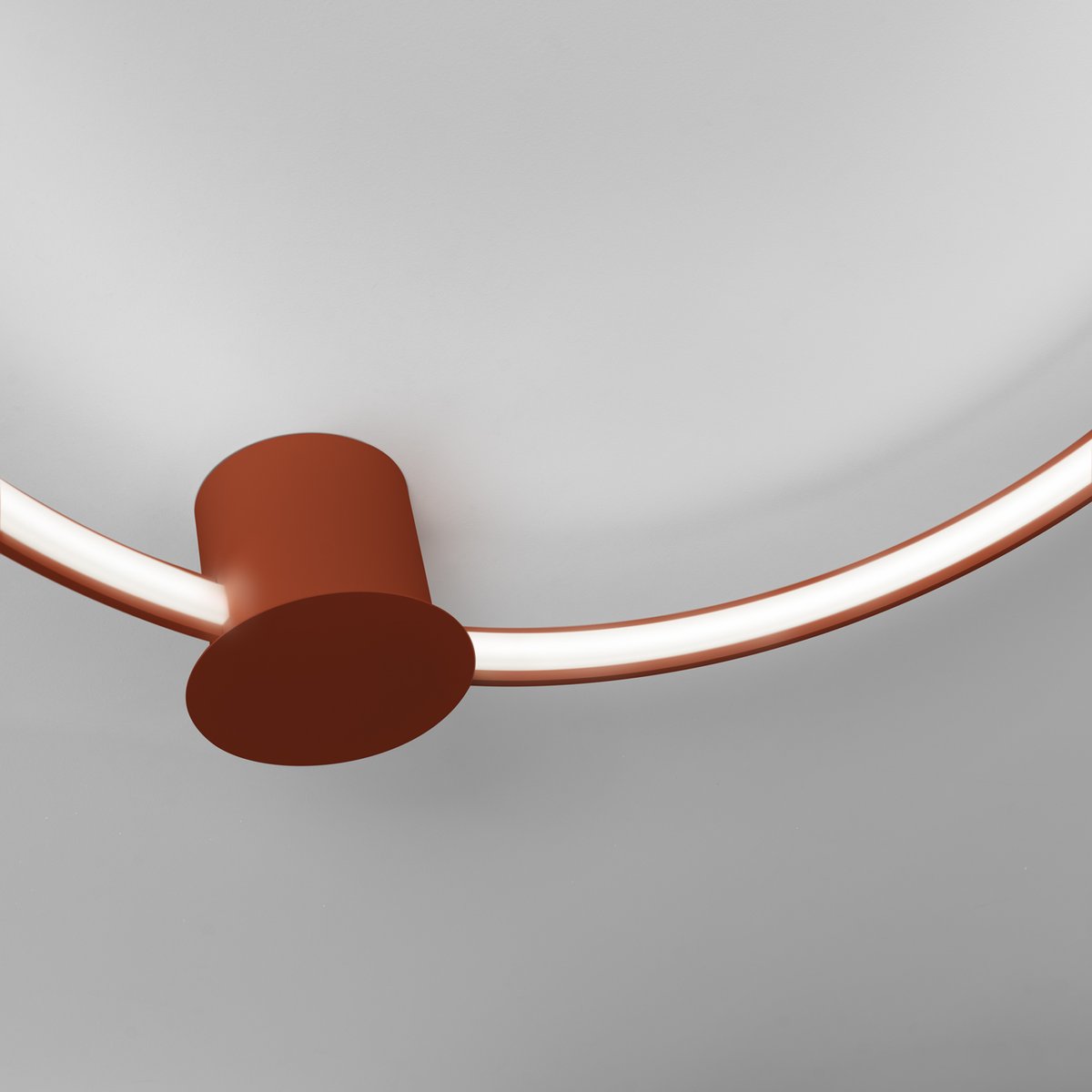 Plafonnier Aluminium Ocre Rouge LED 1 Rio ocre rouge, EDEN