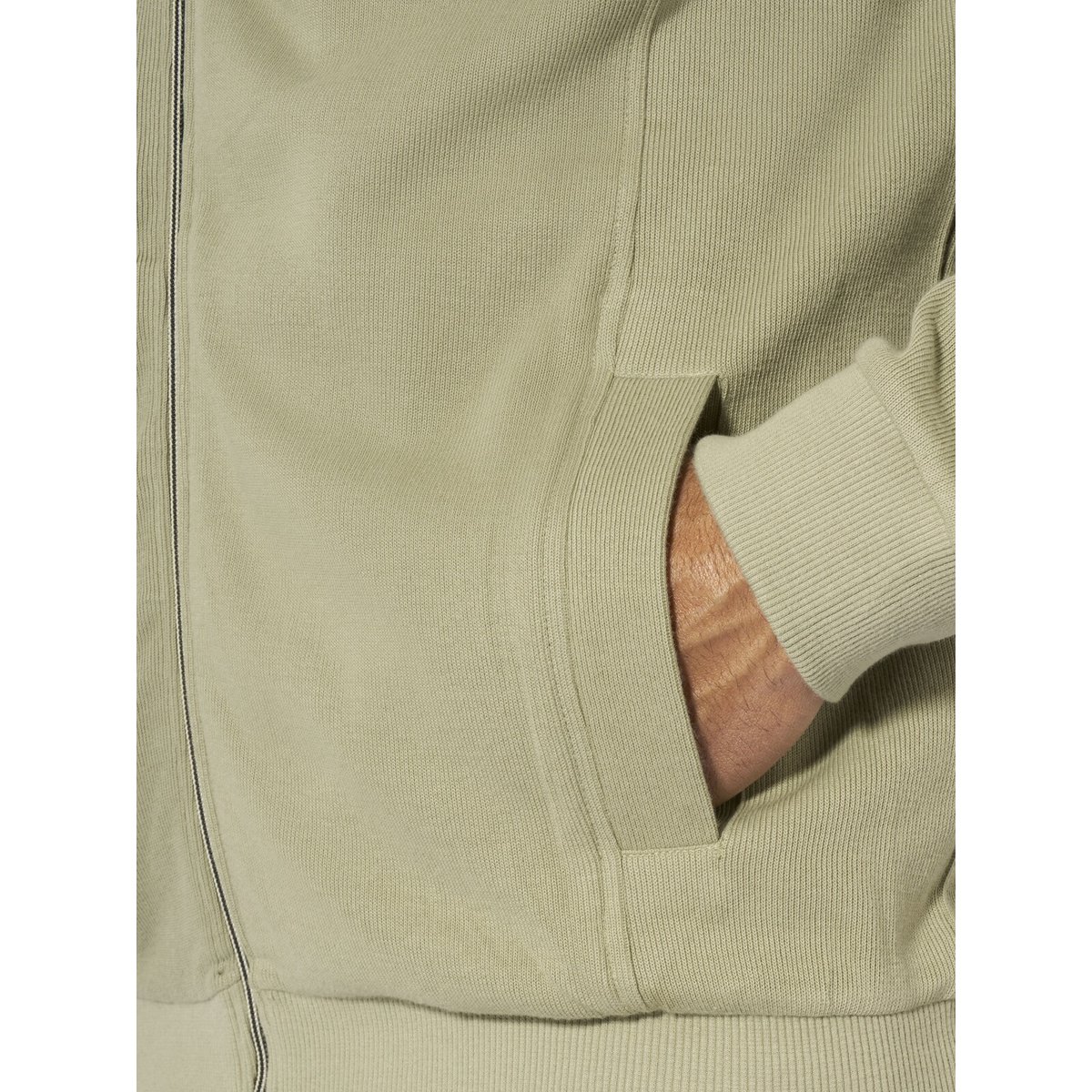 Veste en molleton AAGANG olive, JAN VANDERSTORM