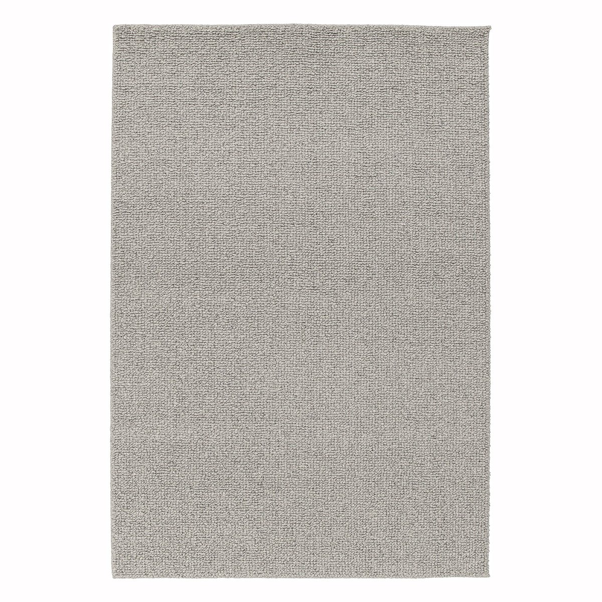 Tapis uni bouclé SOUFFLOT gris minéral, AFK LIVING