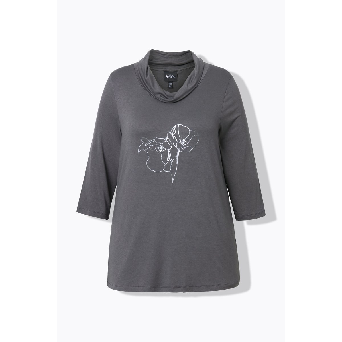 T-shirt avec imprimé métallique asphalte, ULLA POPKEN