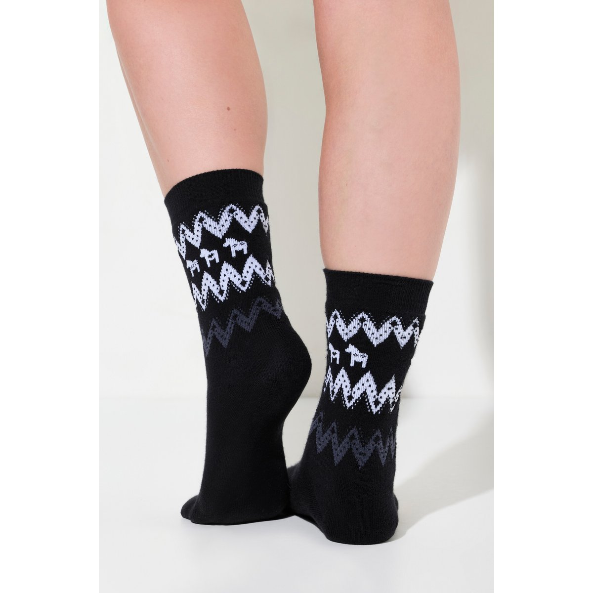 Lot de 2 paires de chaussettes en coton bio marine, ULLA POPKEN