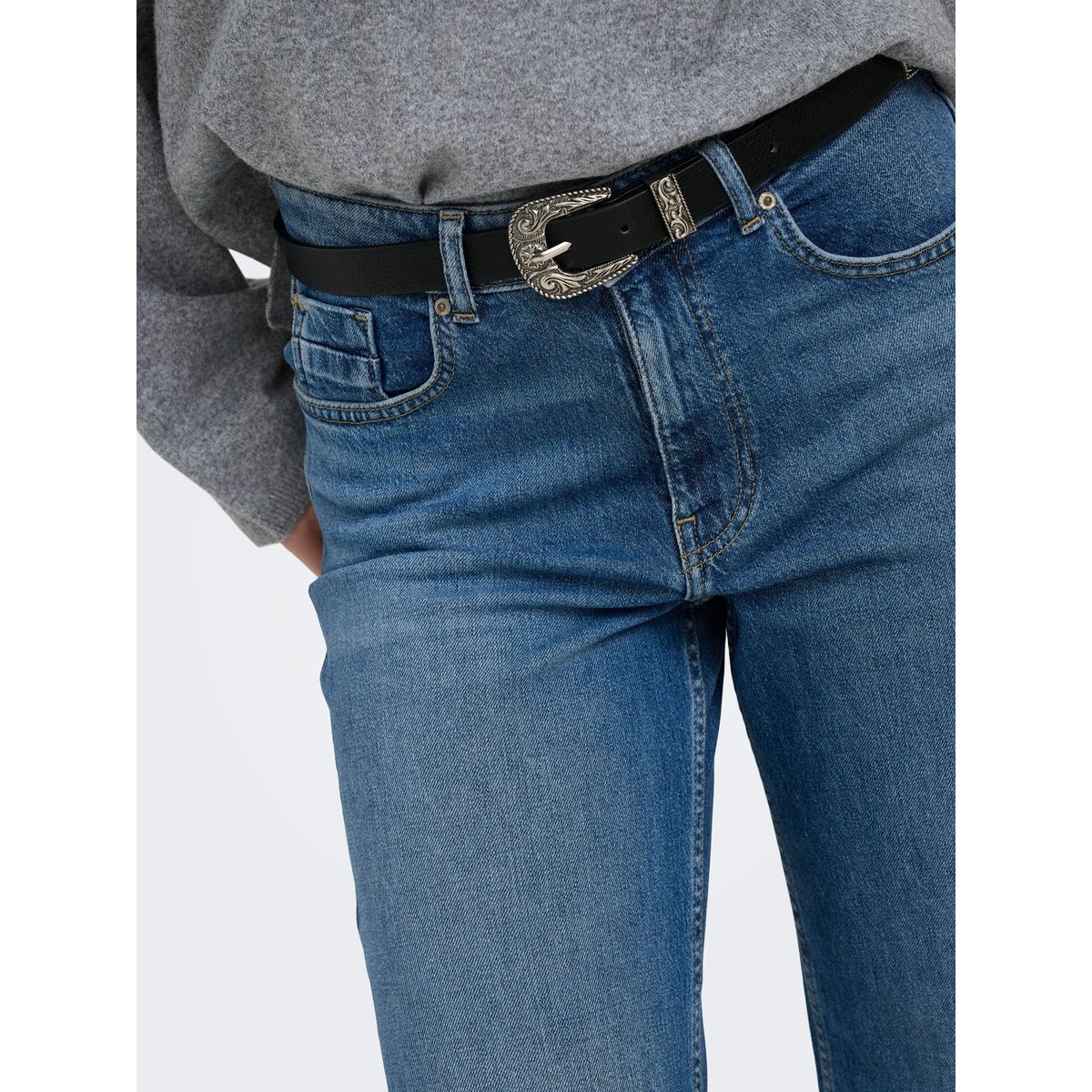 Jean À Jambe Large medium blue denim 1, ONLY