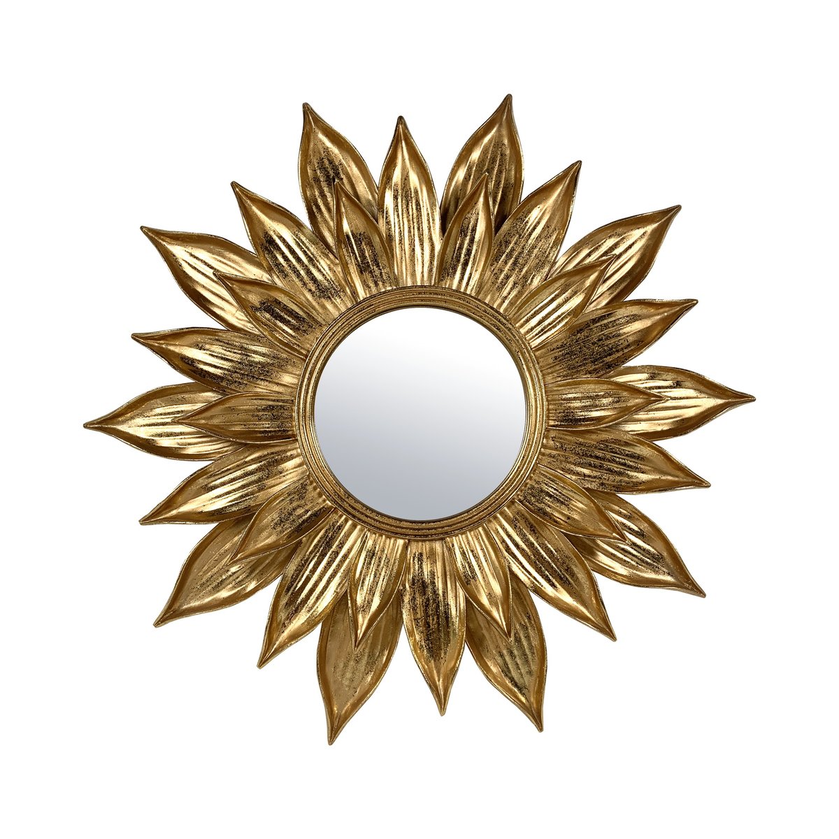 Miroir fleur 47cm or, EMDE