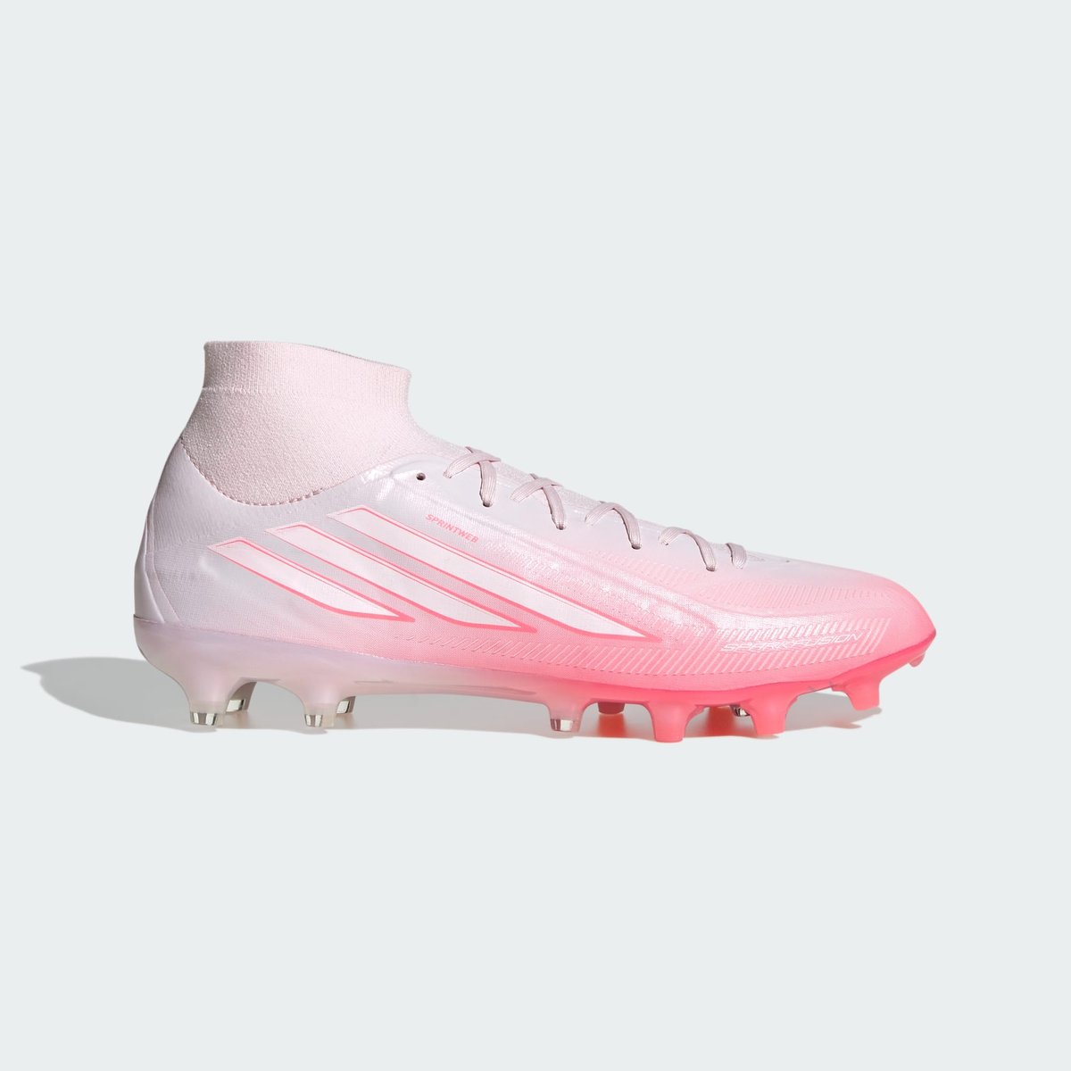 Chaussure De Football Mi-Montante F50 Sparkfusion Pro Terrain Souple/Terrain Synthétique Femmes solar turbo / cloud white / distilled pink, adidas Performance
