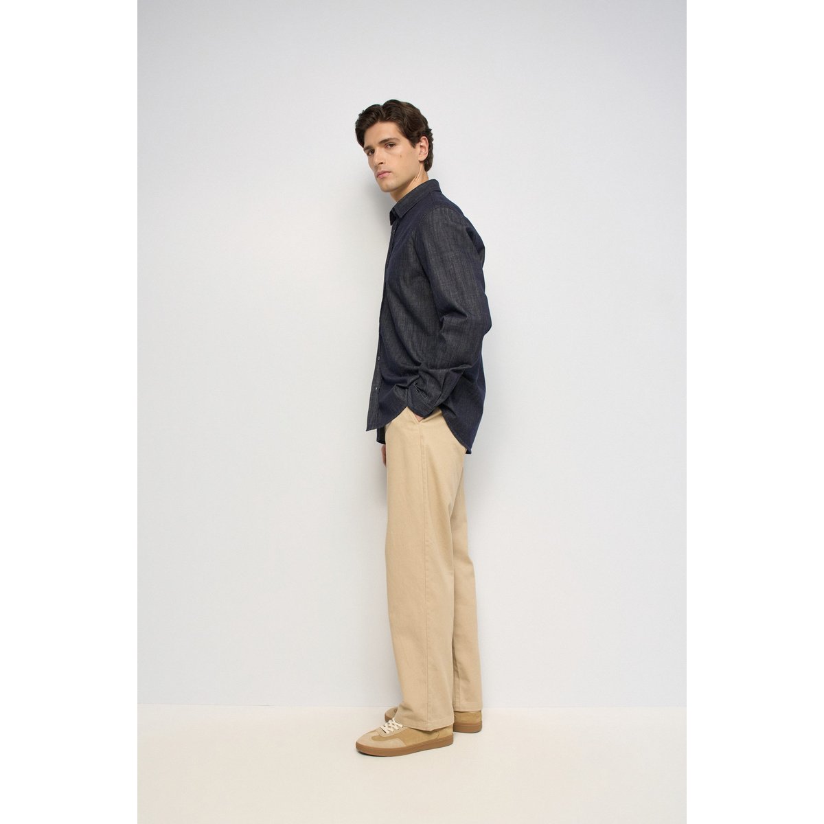 CHEMISE EN DENIM bleu foncé, SALSA JEANS