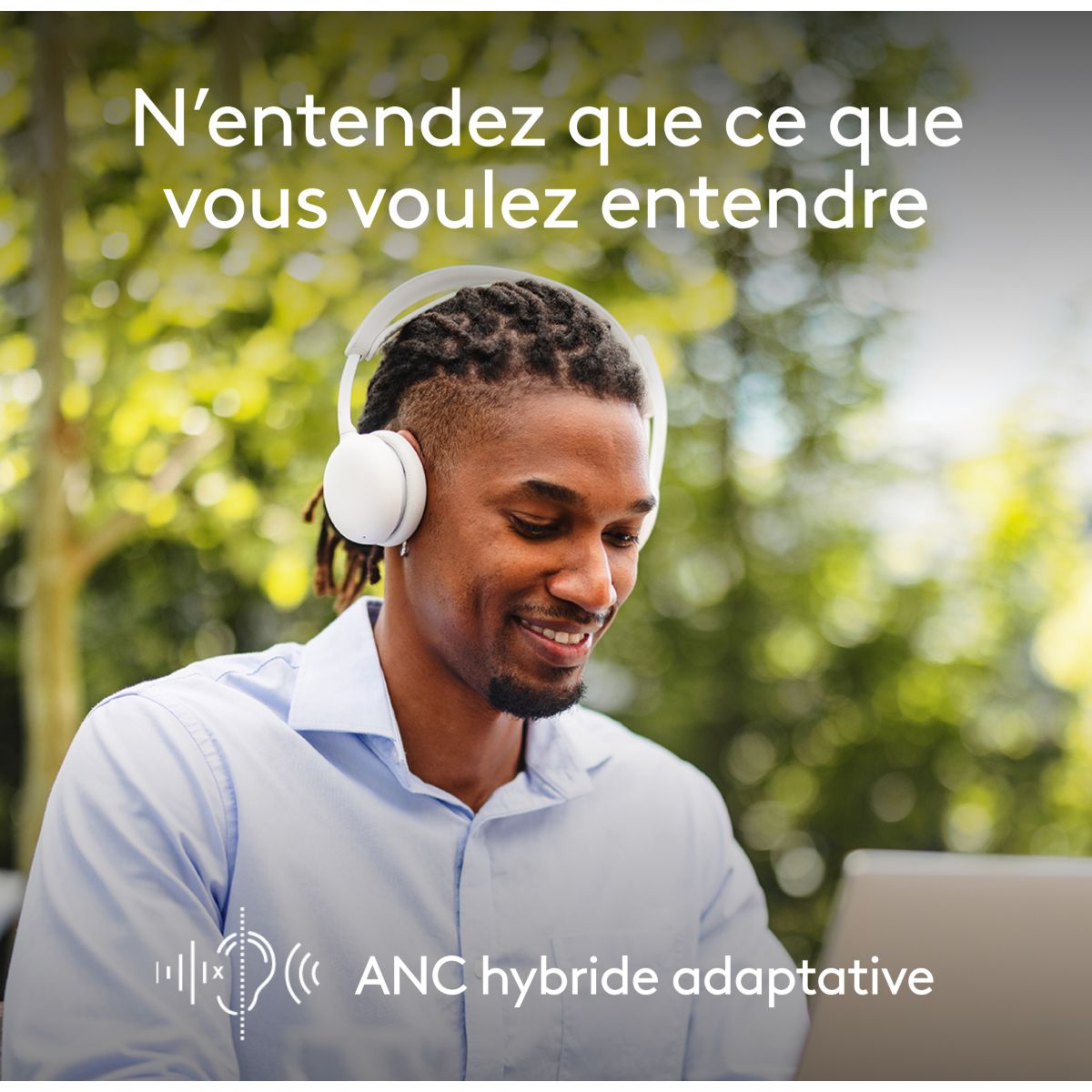 Micro-casque Zone Wireless 2 OFF WHITE couleur unique, LOGITECH