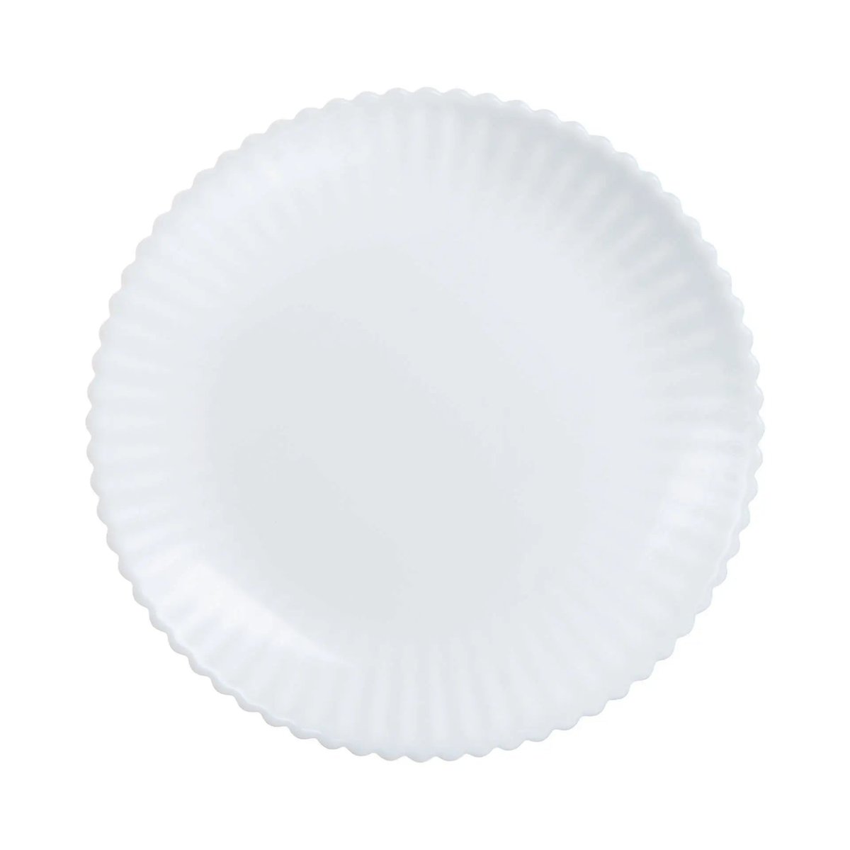 6 assiettes à dessert blanches 19 cm -BLOOM blanc, LUMINARC