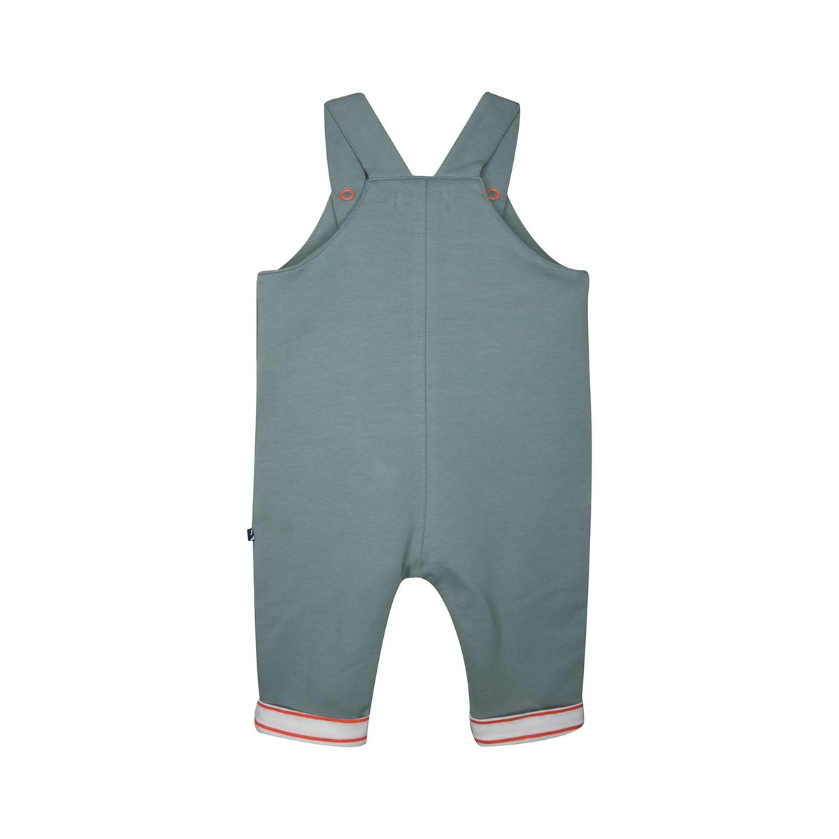 Tee shirt salopette genet maille long bebe vert, SUCRE D'ORGE