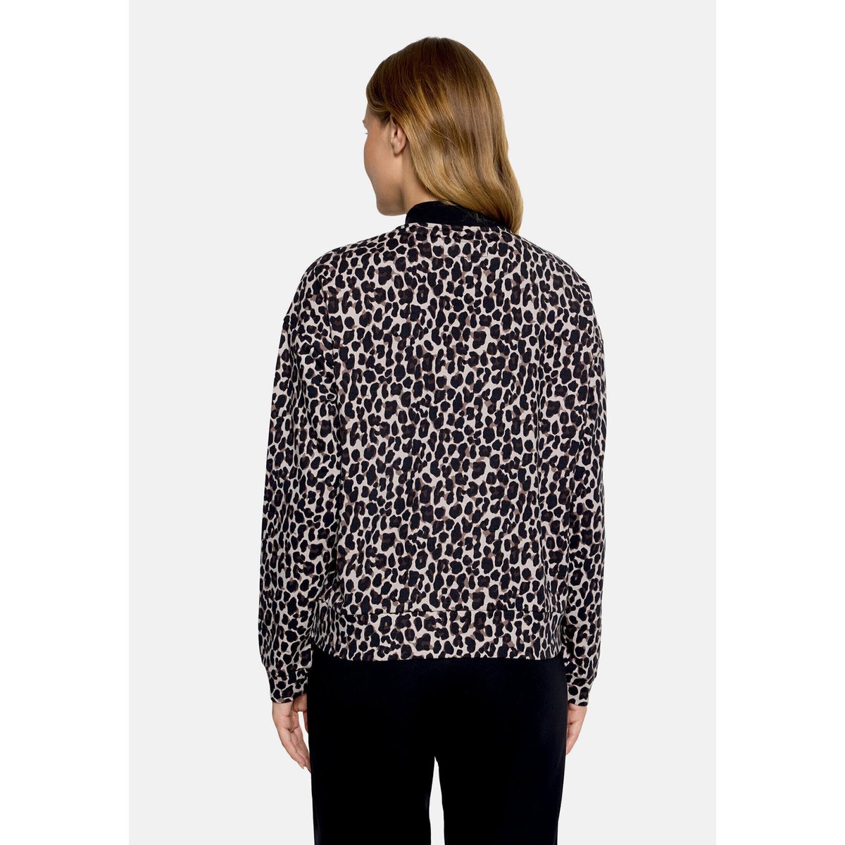 Blouson à encolure ronde noir/beige, BETTY BARCLAY