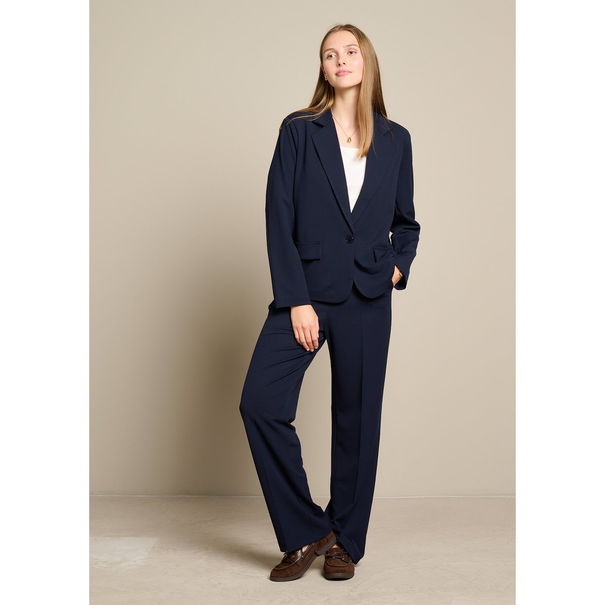 Blazer basique bleu marine, LOLALIZA