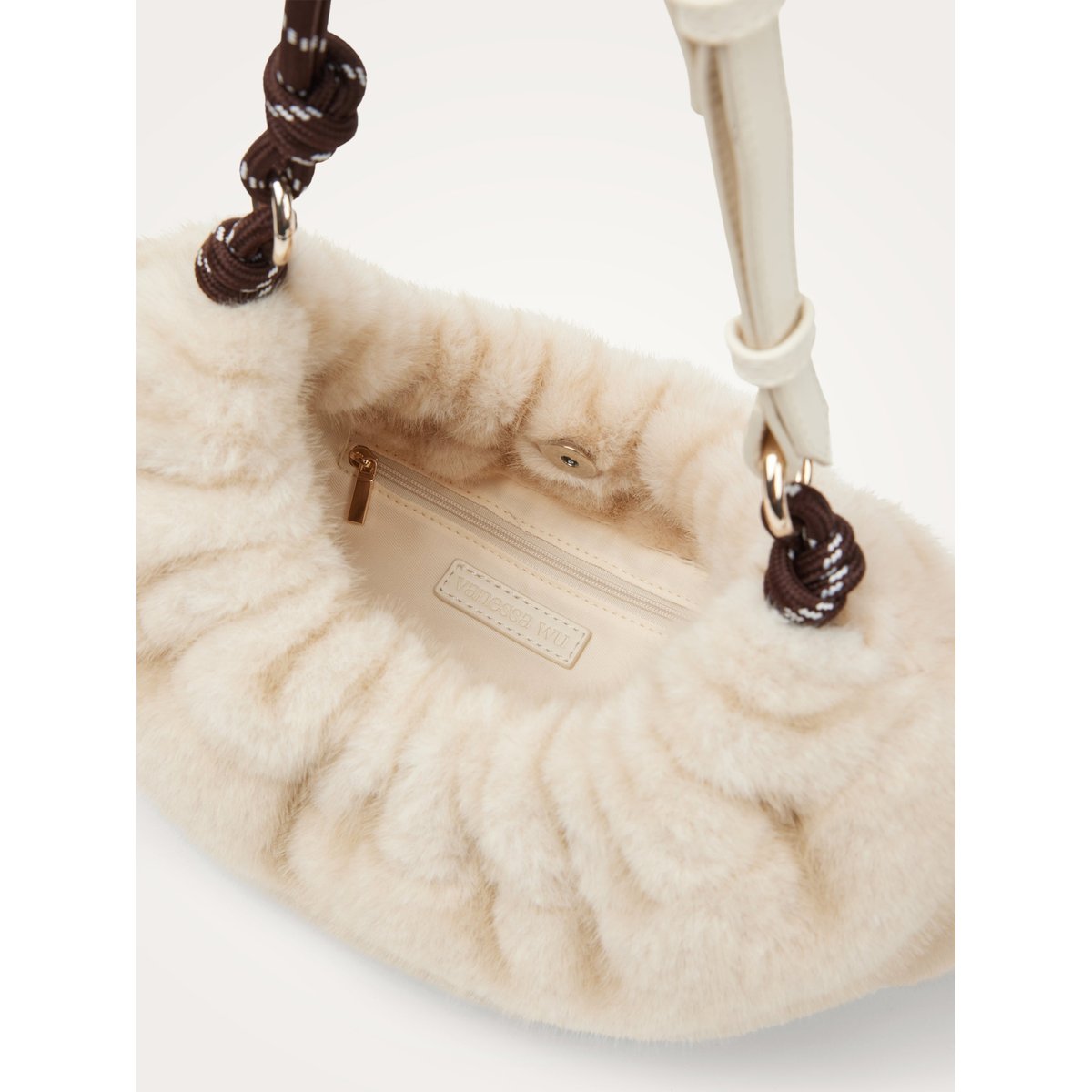 Sac porté épaule CALYX beige, VANESSA WU