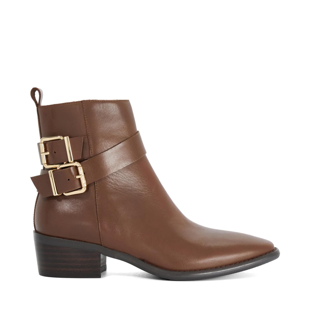 Bottines à boucle - PATTIN brown-leather, DUNE LONDON