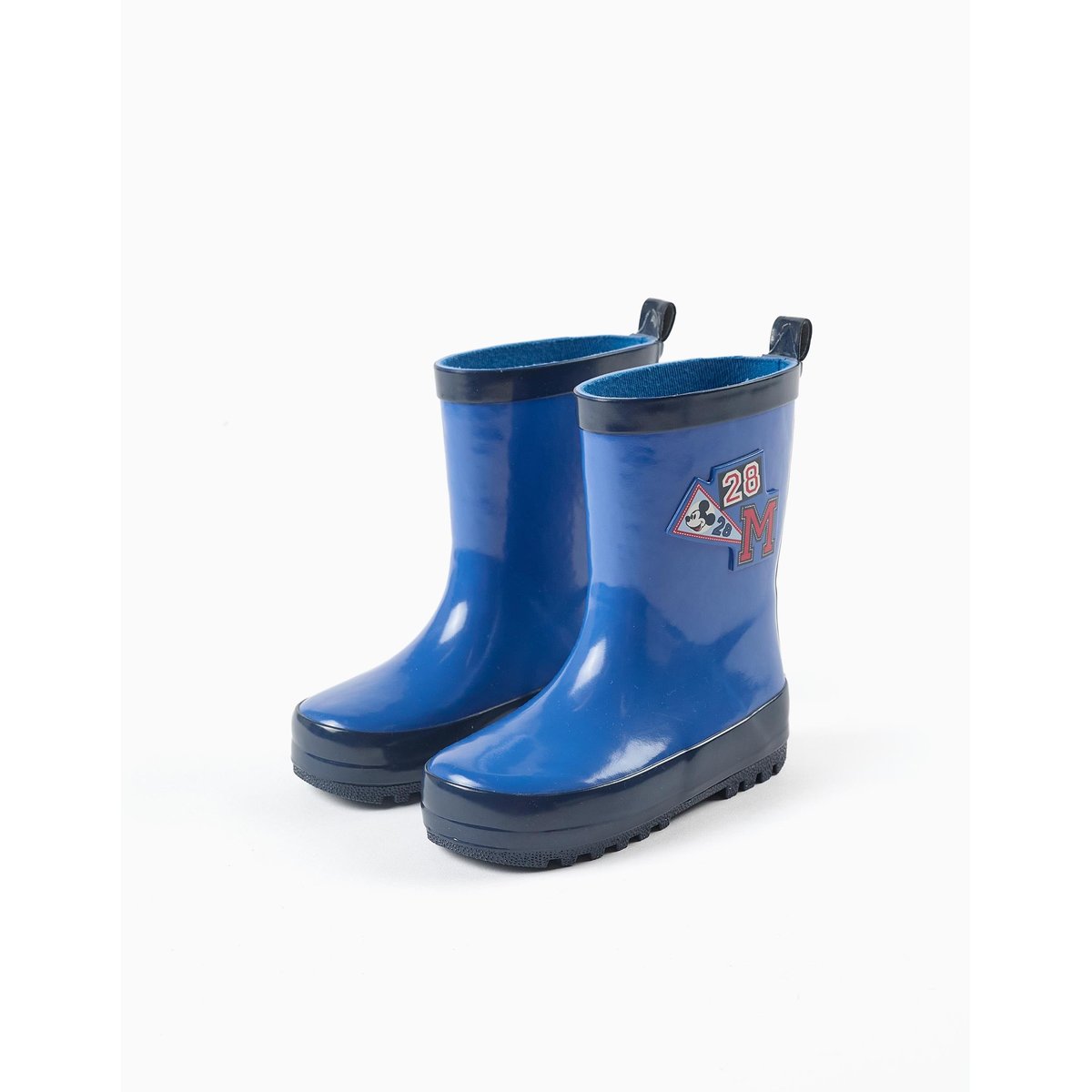Bottes de pluie en caoutchouc avec imprimés Mickey bleu, ZIPPY