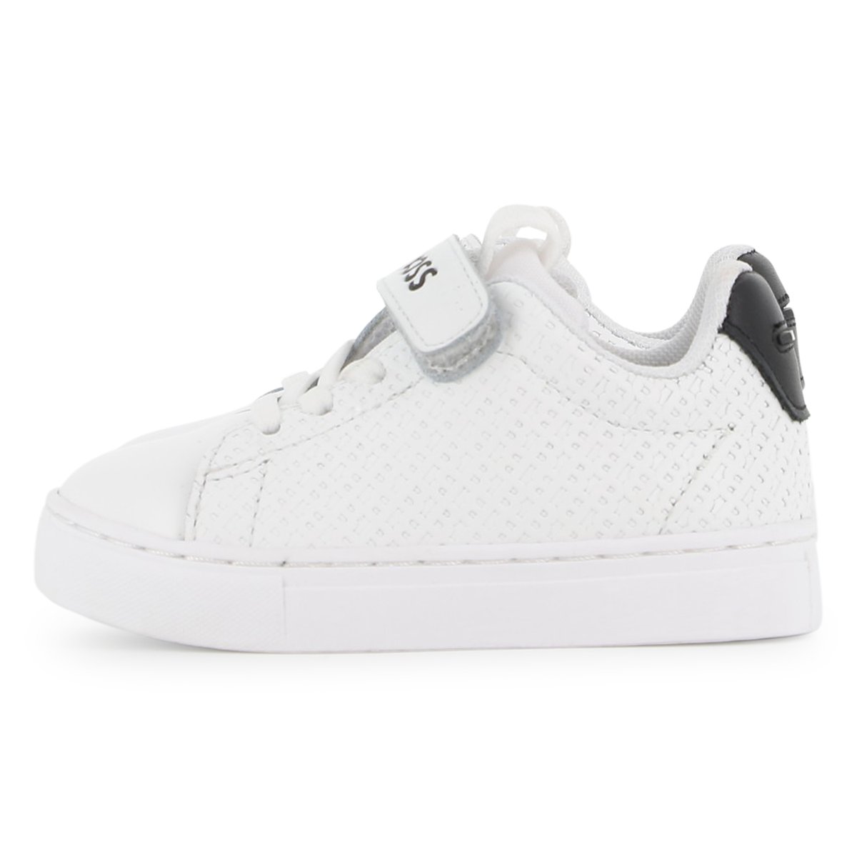 Baskets basses à lacets blanc, BOSS KIDSWEAR