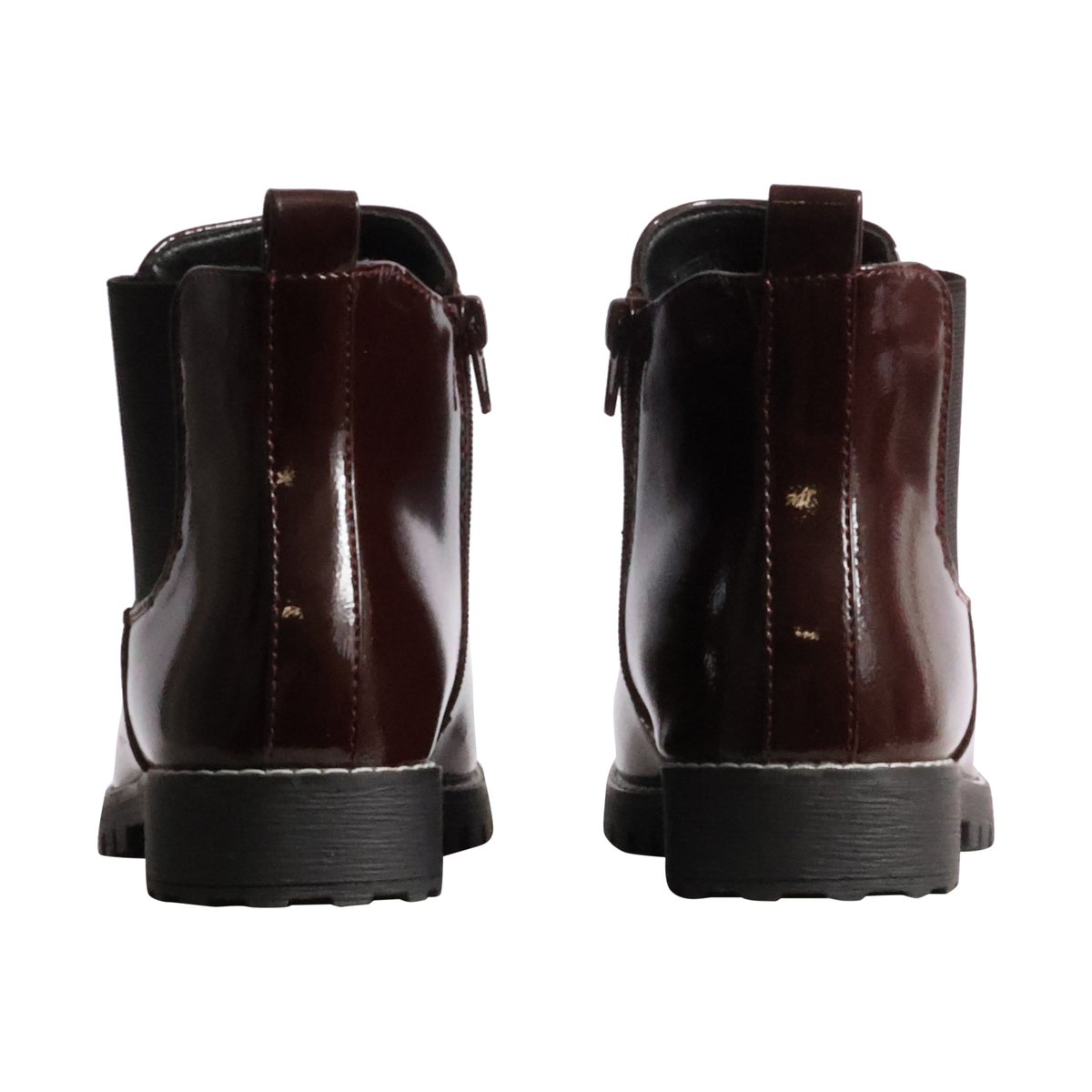 Bottines à Zip bordeaux, THE DIVINE FACTORY