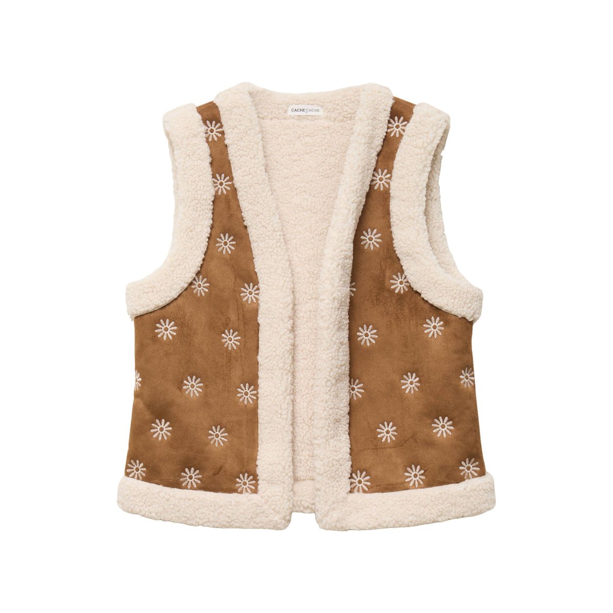 Gilet sans manches marron foncé, CACHE CACHE
